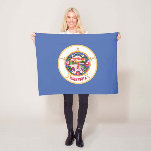 Manta Polar Bandera estatal de Minnesota (In situ)