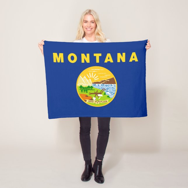 Manta Polar Bandera Estatal de Montana (In situ)