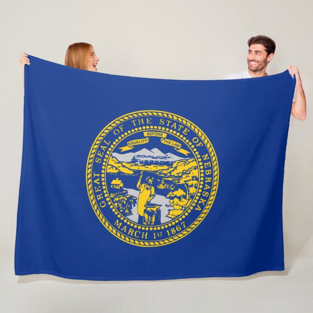 Manta Polar Bandera Estatal de Nebraska (In situ)