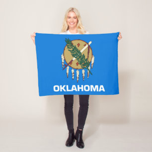 Manta Polar Bandera estatal de Oklahoma, Estados Unidos