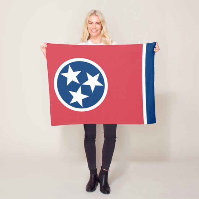 Manta Polar Bandera estatal de Tennessee, Estados Unidos (In situ)