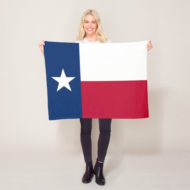 Manta Polar Bandera Estatal de Texas (In situ)