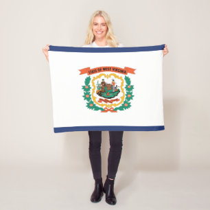Manta Polar Bandera estatal de Virginia Occidental, Estados Un