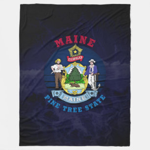 MANTA POLAR BANDERA ESTATAL DEL ÁRBOL MAINE