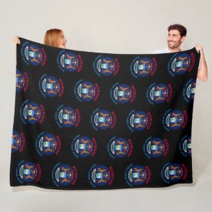 MANTA POLAR BANDERA ESTATAL MICHIGAN GREAT LAKES