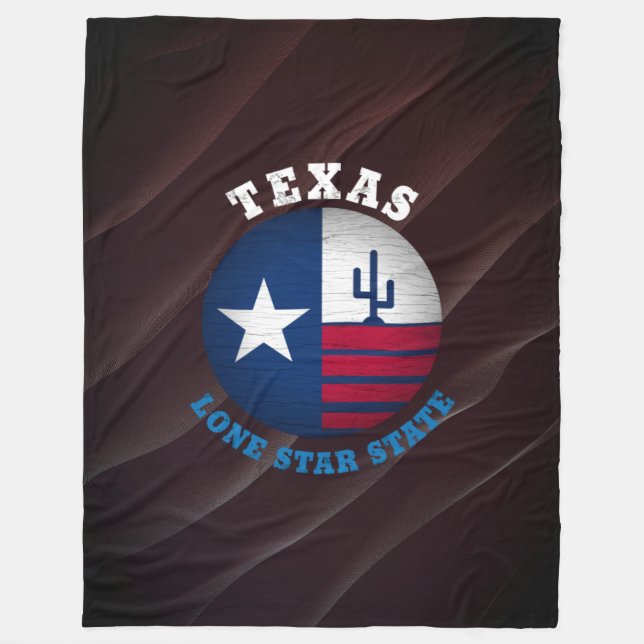 MANTA POLAR BANDERA ESTATAL TEXAS LONE STAR (Anverso)