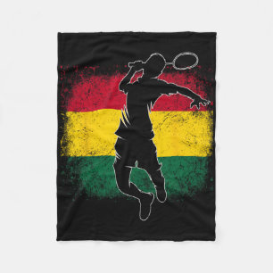 Manta Polar Bandera ghanesa del jugador de bádminton Ghana