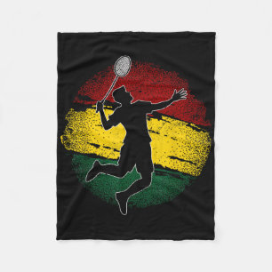 Manta Polar Bandera ghanesa del jugador de bádminton Ghana