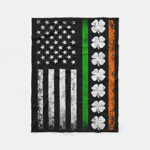 Manta Polar Bandera irlandesa americana Bandera de Irlanda Día