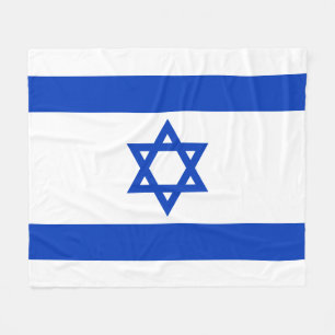 Manta Polar Bandera israelí azul y blanco moderno patriótico