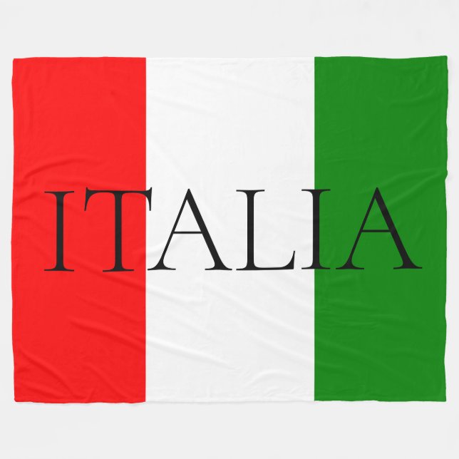 Manta Polar Bandera italiana Gran ITALIA (Frente (Horizontal))