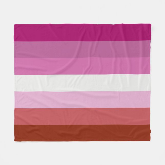 Manta Polar Bandera lesbiana (Frente (Horizontal))