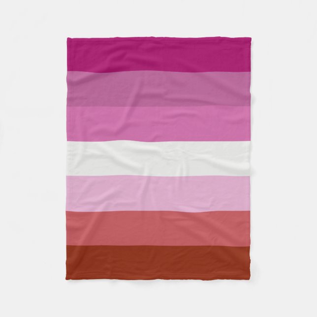 Manta Polar Bandera lesbiana (Anverso)