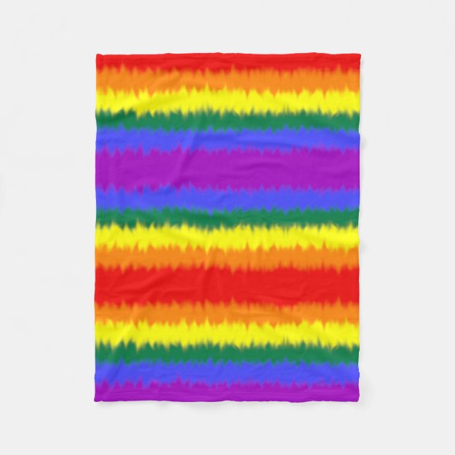 Manta Polar Bandera LGBT+ (Anverso)