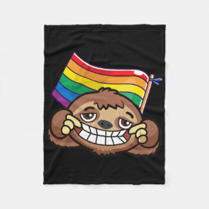 Manta Polar Bandera Lgbt Camiseta Lema Lesbiana Gay Residen A