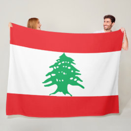 Manta Polar Bandera Libanesa (Bandera del Líbano)