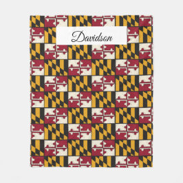 Manta Polar Bandera Maryland personalizada