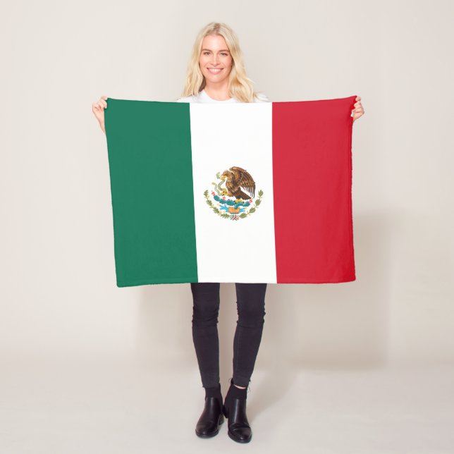 Manta Polar Bandera Mexicana (In situ)