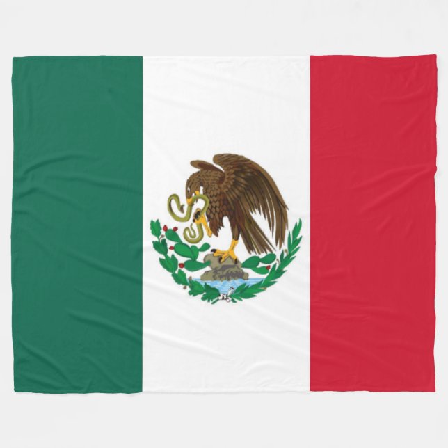 MANTA POLAR BANDERA MEXICANA (Frente (Horizontal))