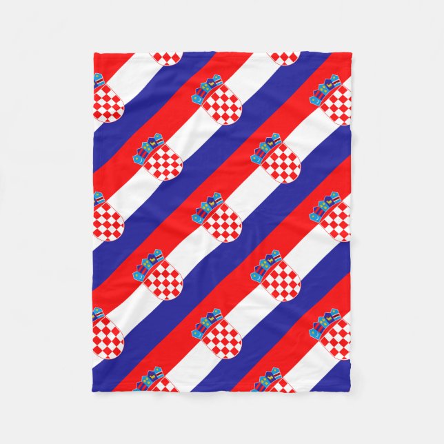 Manta Polar Bandera nacional de Croacia Zastava Hrvatske (Anverso)
