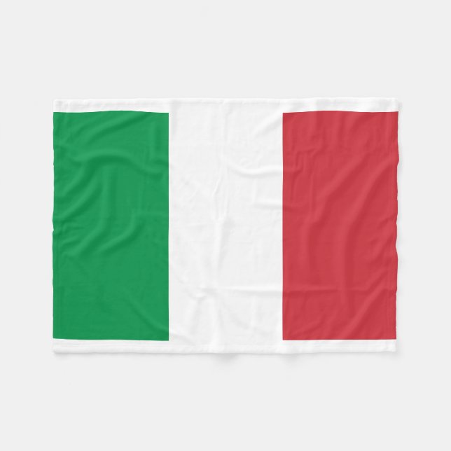 Manta Polar Bandera nacional del mundo de Italia (Frente (Horizontal))