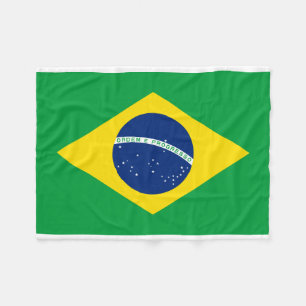 Manta Polar Bandera nacional del mundo del Brasil
