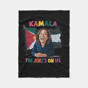 Manta Polar Bandera Palestina Anti Kamala Harris