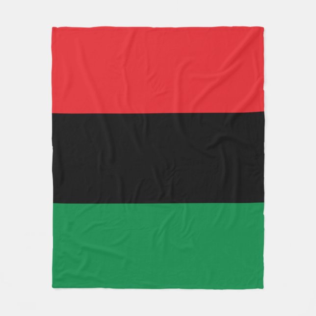 Manta Polar Bandera Panafricana de la UNIA (Anverso)