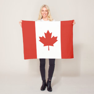 Manta Polar Bandera Patriótica Canadiense