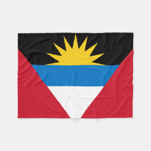 Manta Polar Bandera Patriótica de Antigua y Barbuda