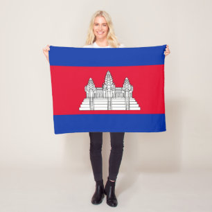 Manta Polar Bandera patriótica de Camboya