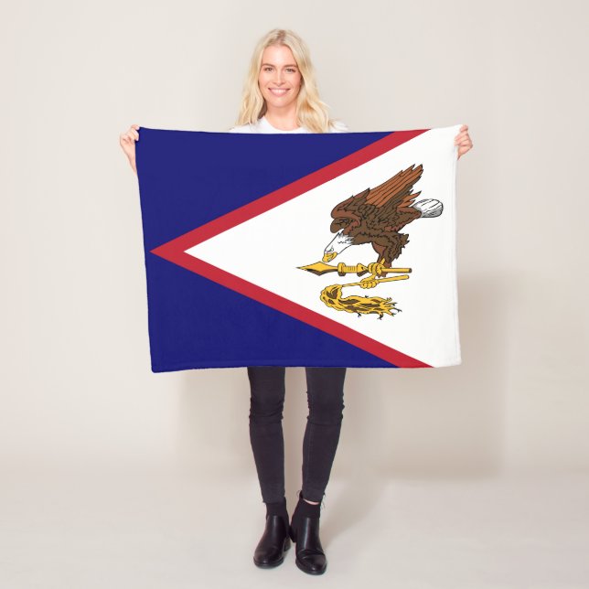 Manta Polar Bandera Patriótica de Samoa Americana (In situ)