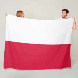 Manta Polar Bandera polaca (Polonia) Fleece Blanket