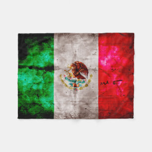 Manta Polar Bandera resistida de México del vintage
