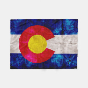 Manta Polar Bandera resistida del estado de Colorado del