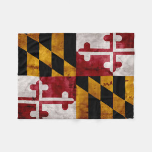 Manta Polar Bandera resistida del estado de Maryland del