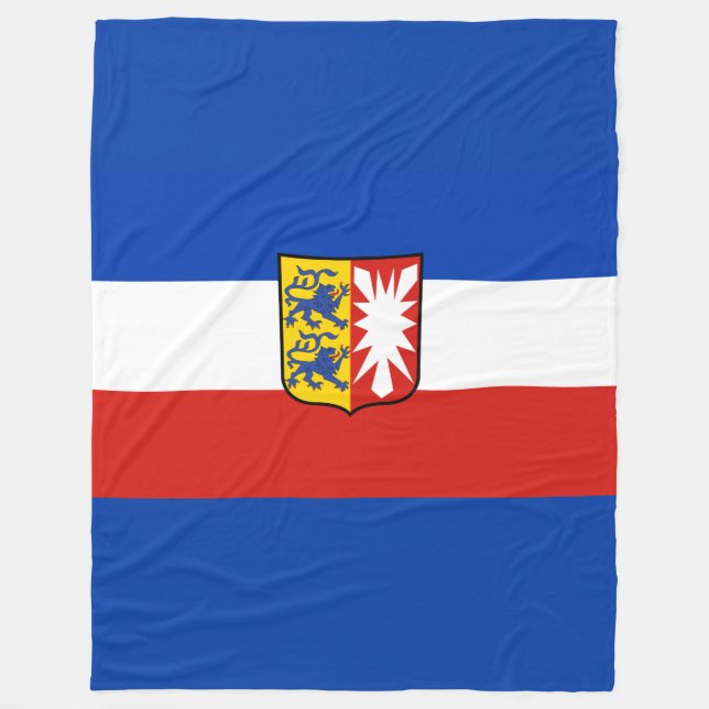 Manta Polar Bandera Schleswig-Holstein Fleece Blanket (Anverso)
