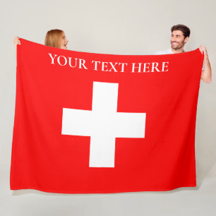 Manta Polar Bandera Suiza Personalizada Schweiz Europa Suiza