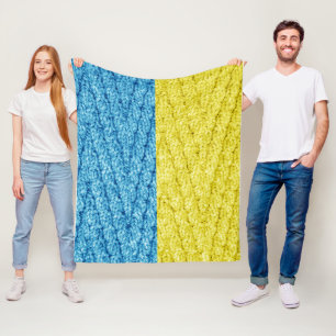 Manta Polar bandera tejida de Ucrania