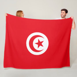 Manta Polar Bandera tunecina (Túnez) (Media Luna Islámica)