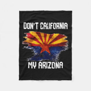 Manta Polar Bandera vintage deteriorada No Californices Mi Ari