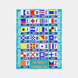 Manta Polar Banderas de código internacionales del Rótulo