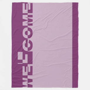 Manta Polar Banner de bienvenida moderno + tu trasero. e ideas