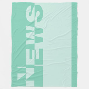 Manta Polar Banner moderno de NOTICIAS + tu trasero. e ideas