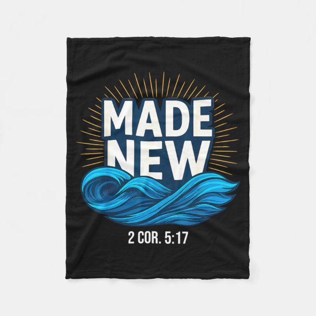 Manta Polar Baptized Made New Baptism  (Anverso)