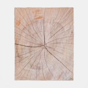 Manta Polar Baraja de madera marrón