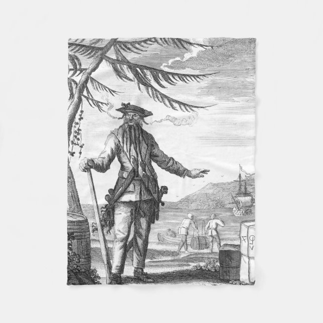 Manta Polar Barba negra (Anverso)