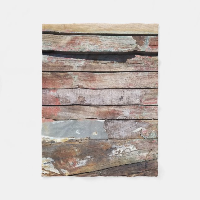 Manta Polar Barca rústica de madera antigua (Anverso)