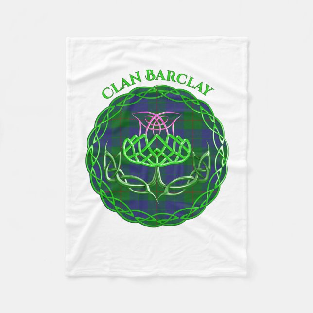 Manta Polar Barclay Scottish Tartan Celtic Thistle (Anverso)