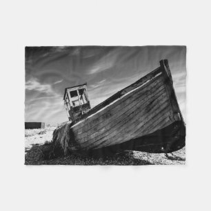 Manta Polar Barco abandonado en la playa de Dungeness